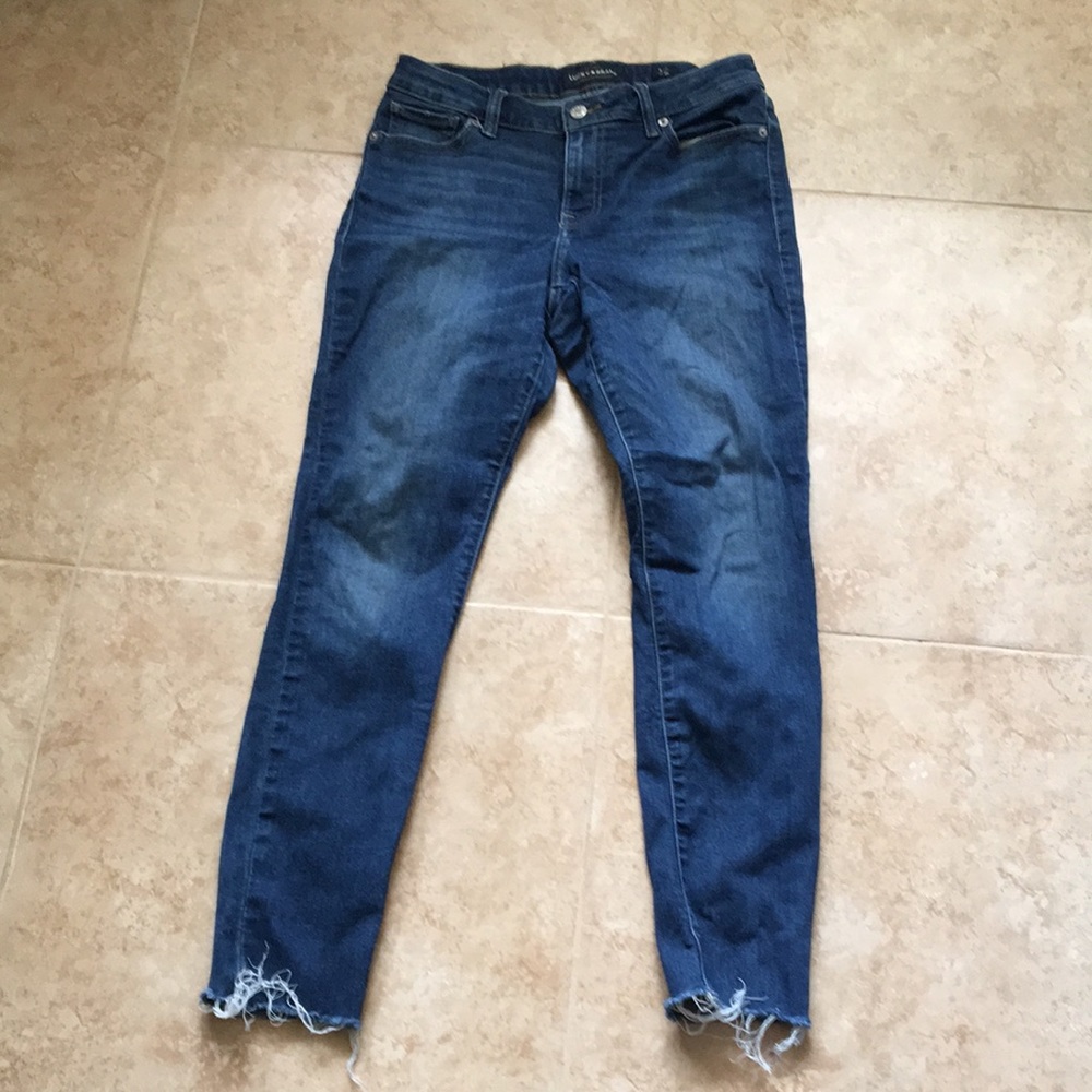 Lucky brand ripped bottom jeans - Picture 1 of 12